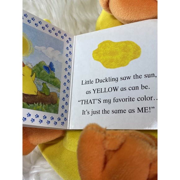 2003 Curious Duckling My Little Book of Colors Play & Learn Beanbag Plush Duck - Picture 4 of 9